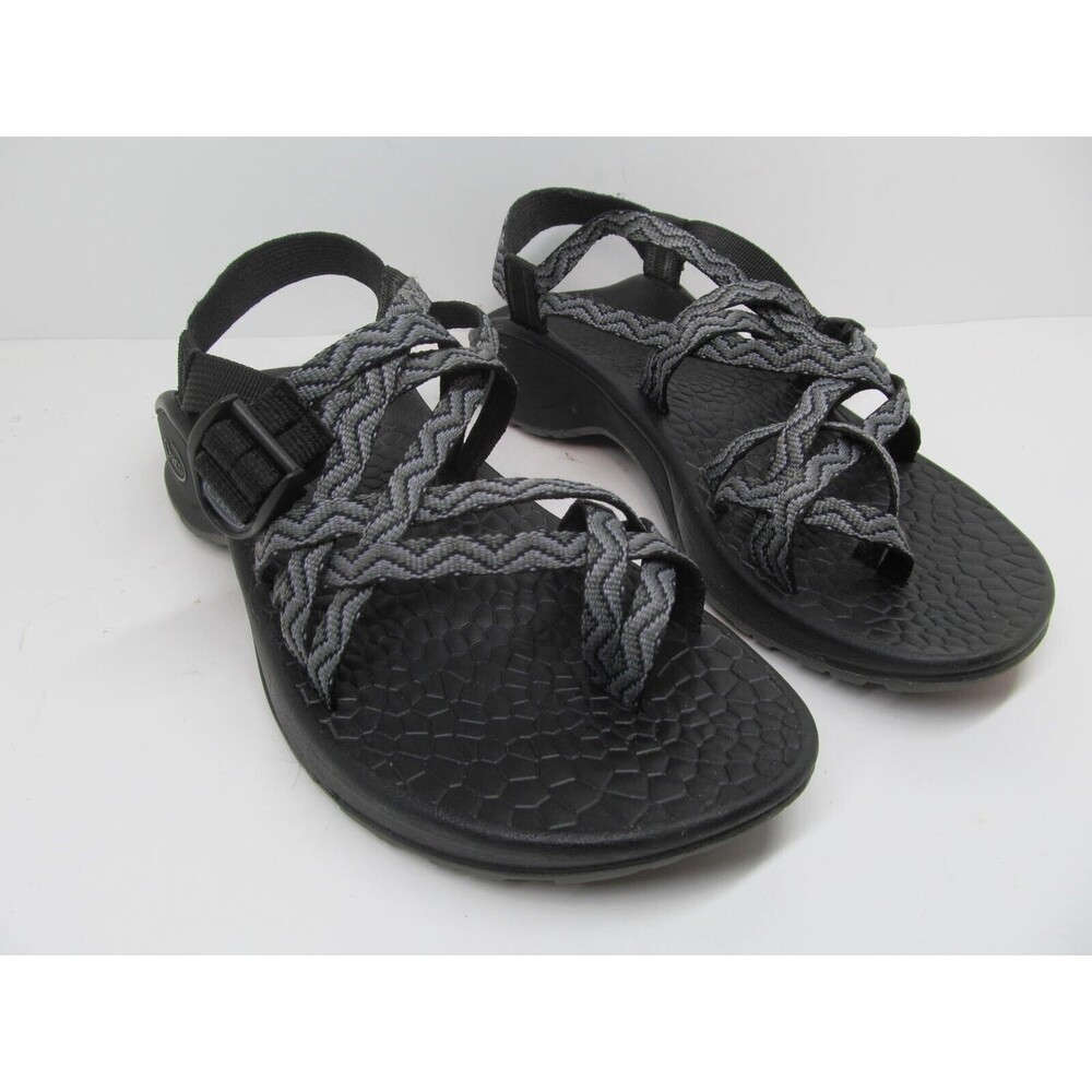 Chaco Updraft Eco Tread Sandals Black Waves Womens Size 8 M (J105182) Excellent